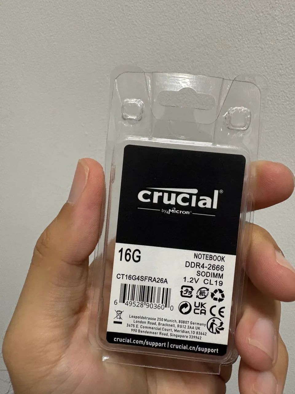 Memória ram 16gb 2666mhz