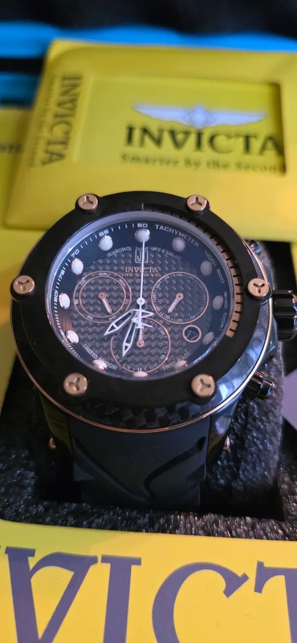 Relógio Invicta Jason Taylor Reserve ORIGINAL baixíssimo uso caixa