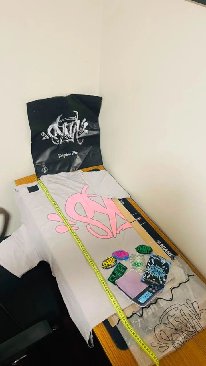 Conjunto Syna World Cinza e Rosa