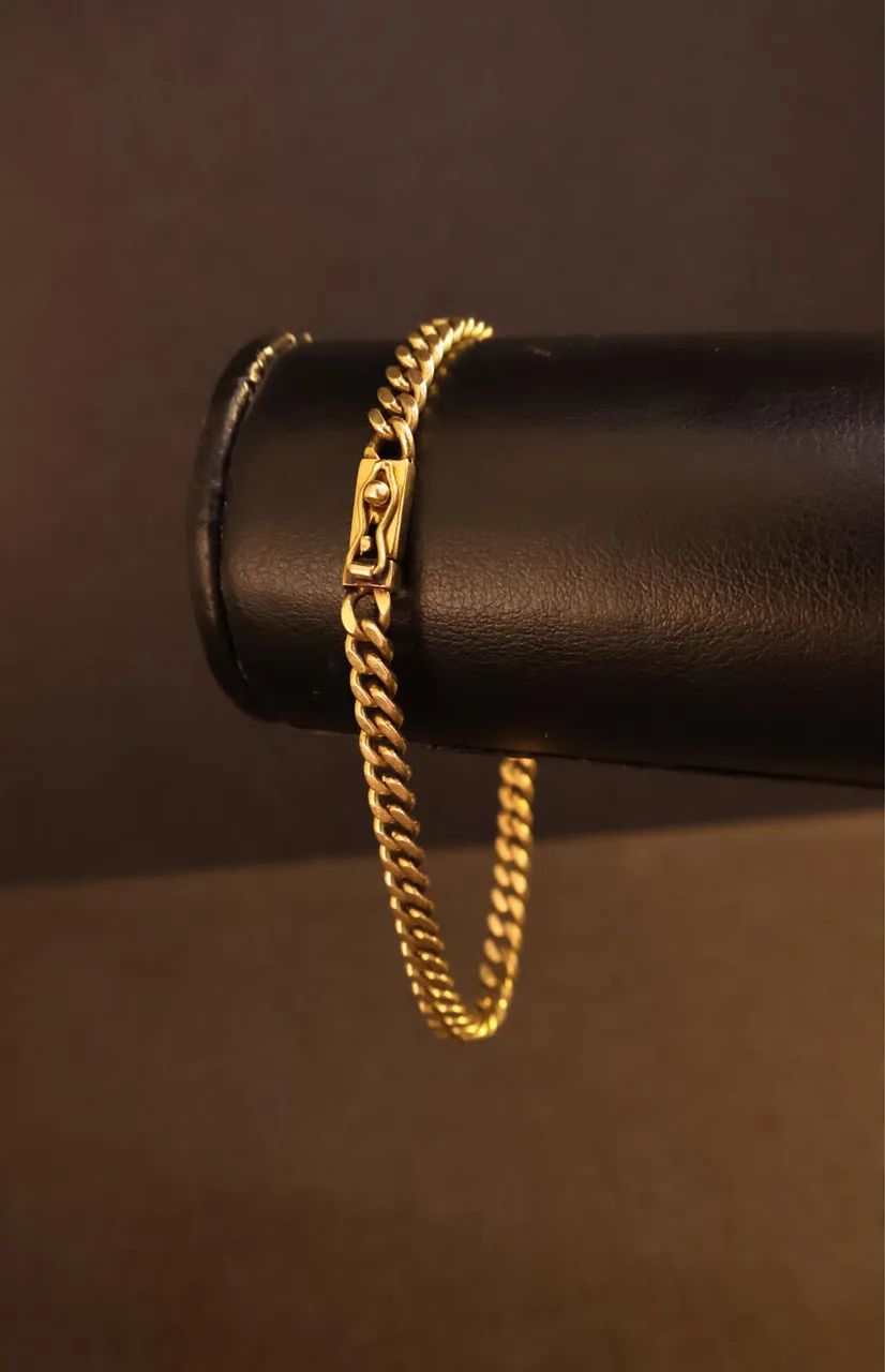Pulseira de Ouro Gourmet 18k MACIÇA  - Foto 3