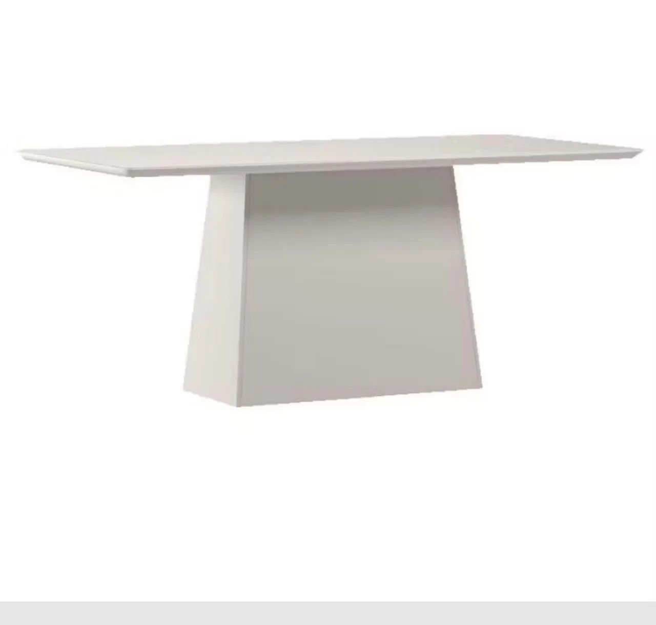 Mesa De Jantar Bárbara Com Vidro Off White - Foto 4