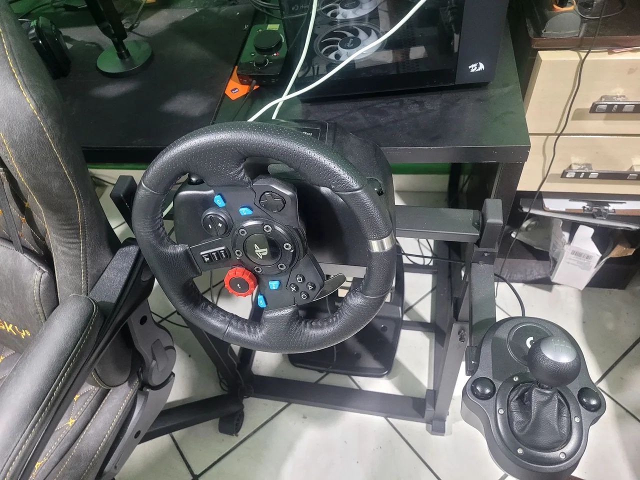 Volante g29 com suporte e marcha