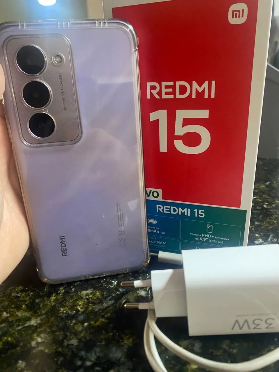 Xiaomi redimi 15 lilás 