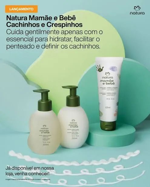 Kit Natura Mamãe e Bebê Cachinhos 