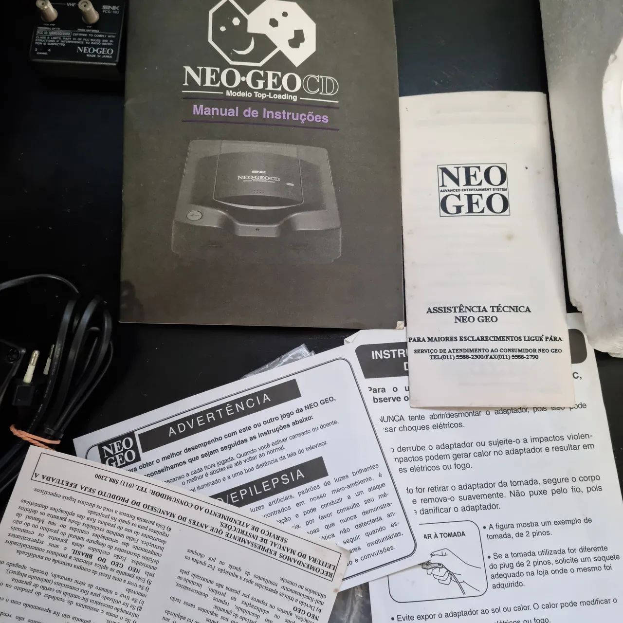 Neo GeoCD caixa original 2 controles  - Foto 5