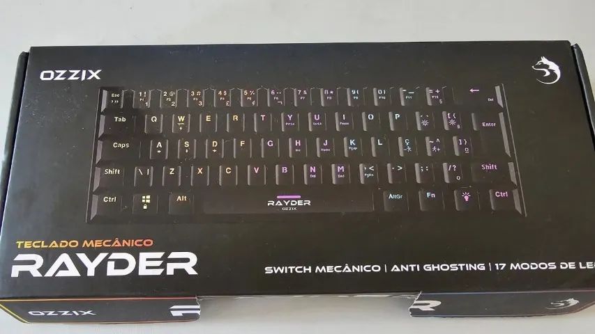 Teclado Rayder Ozzix 60% com switch vermelho - Foto 2