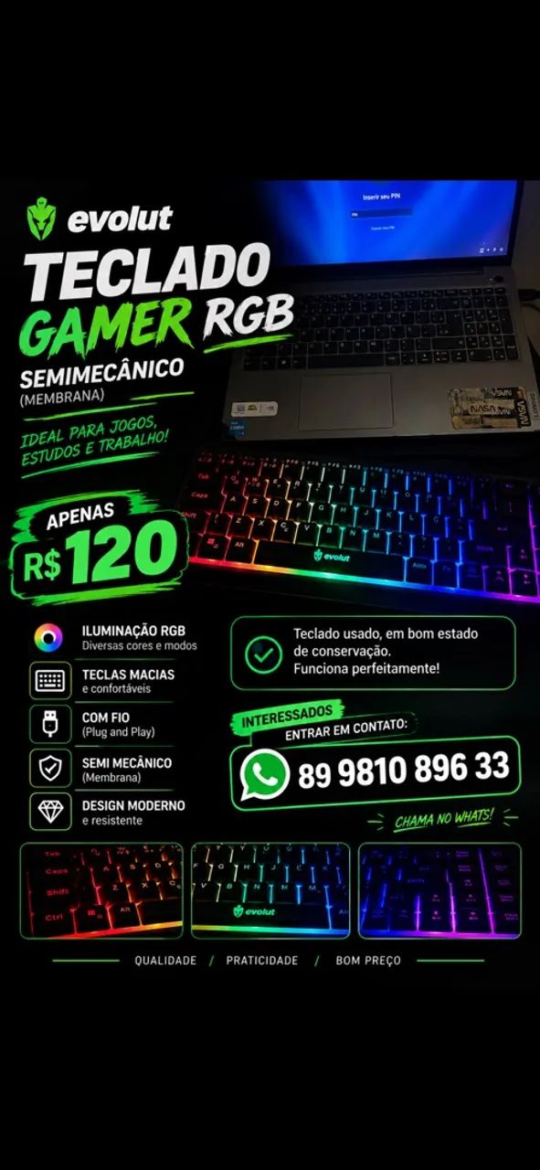 Teclado semi mecânico?