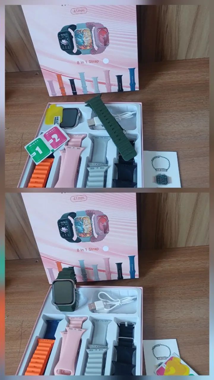 KIT smartwatch completa com 8 pulseiras extra  - Foto 3