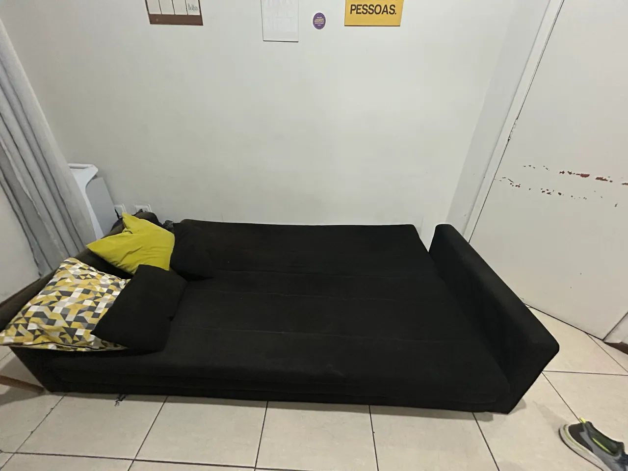 Sofá Cama Preto - Foto 4
