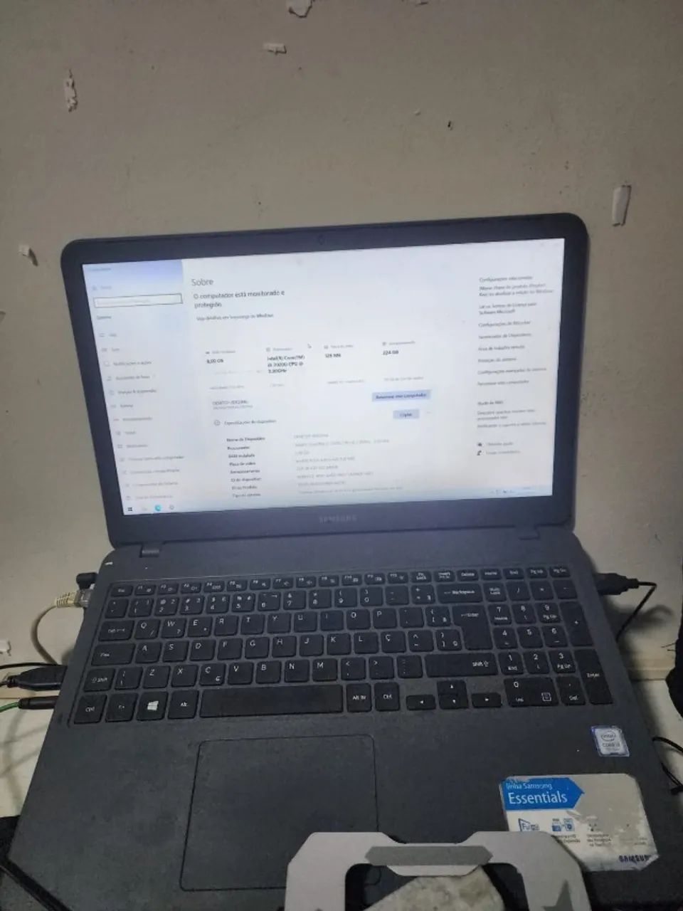 NOTBOOK SAMSUMG I3 7 GERAÇÃO COM SSD - Foto 2