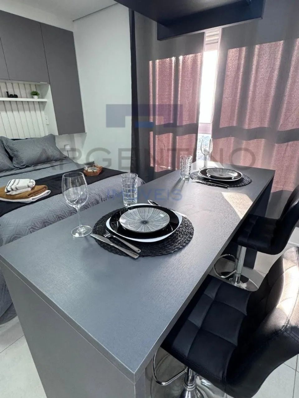 FLAT LOCAÇÃO E VENDA - EDIFÍCIO CARMENERE 26 M² - MOBILIADO - Foto 3