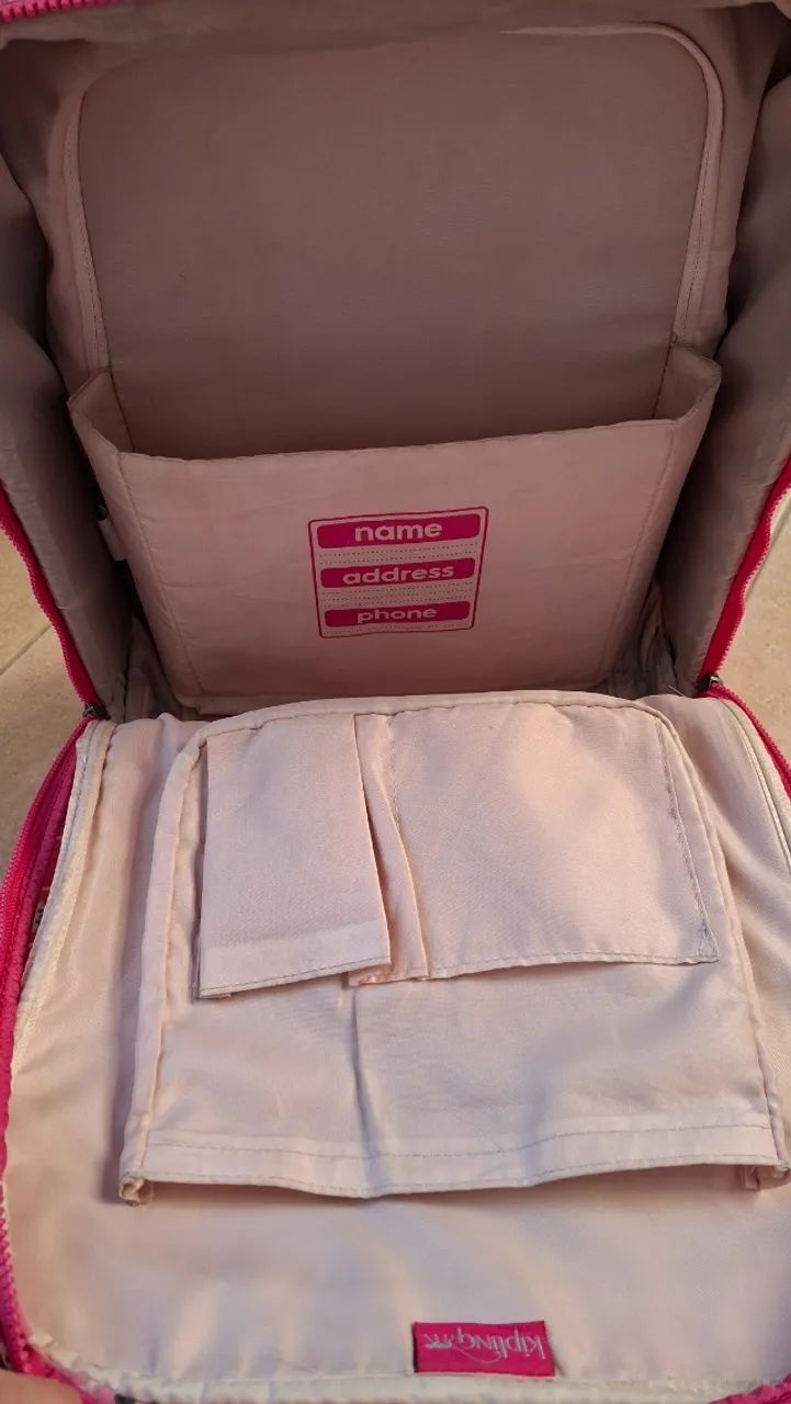 Mochila kipling de rodinha e merendeira original - Foto 4