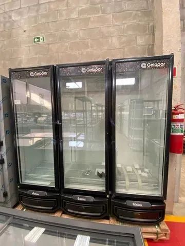 Ac visa cooler 3 portas Gelopar refrigerador 