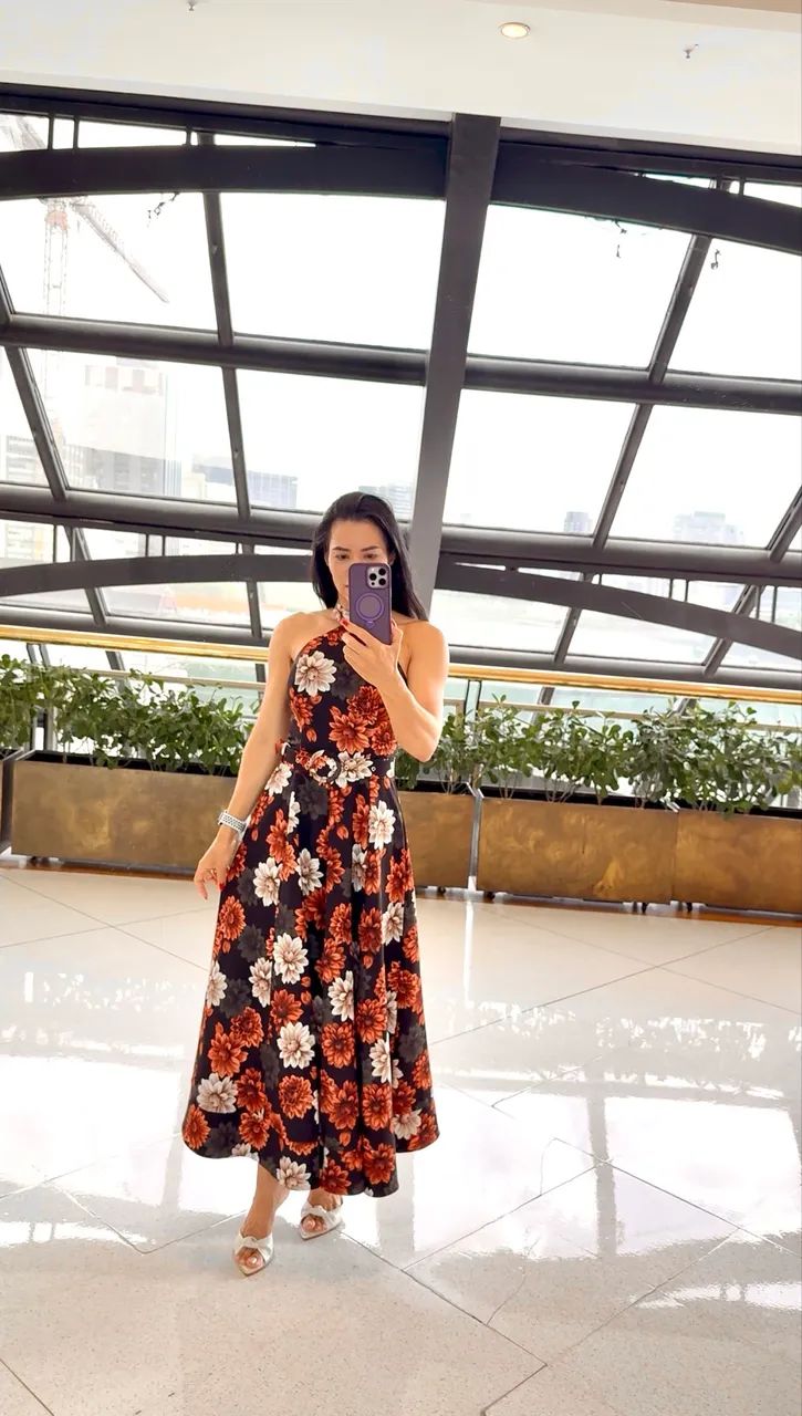 vestido midi floral  limonada pink pp - Foto 3