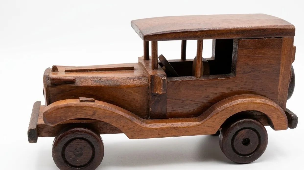 Carrinho madeira artesanal