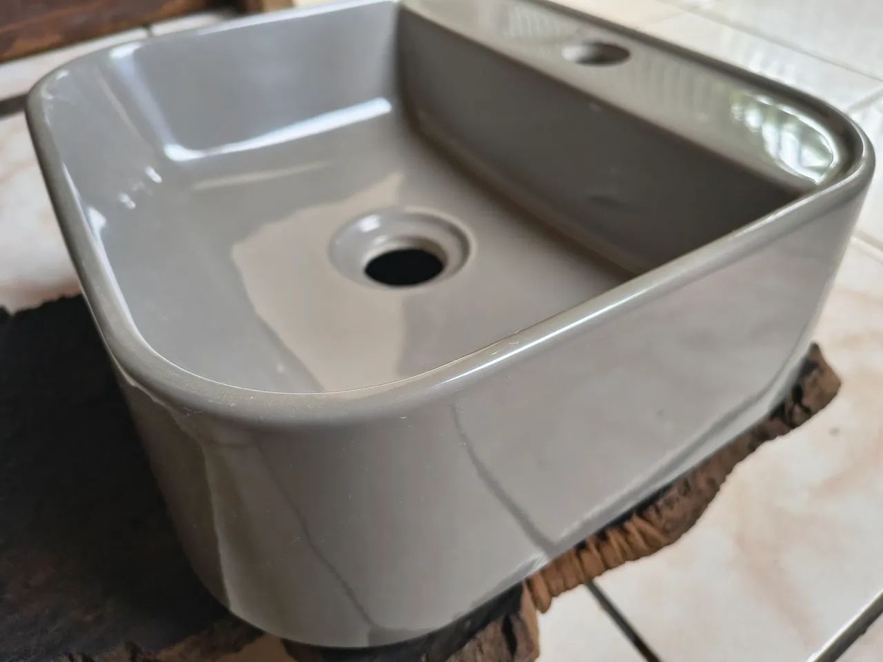 Vendo cuba para lavado ou banheiro em cerâmica especial,nova! - Foto 3