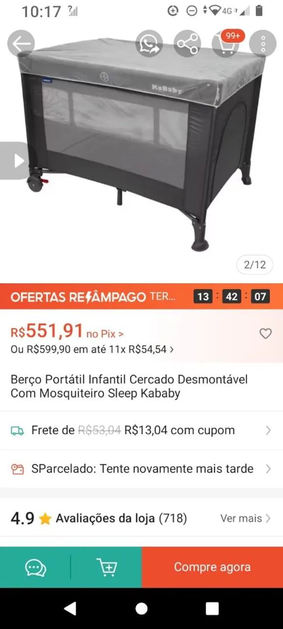Berço de bebê 