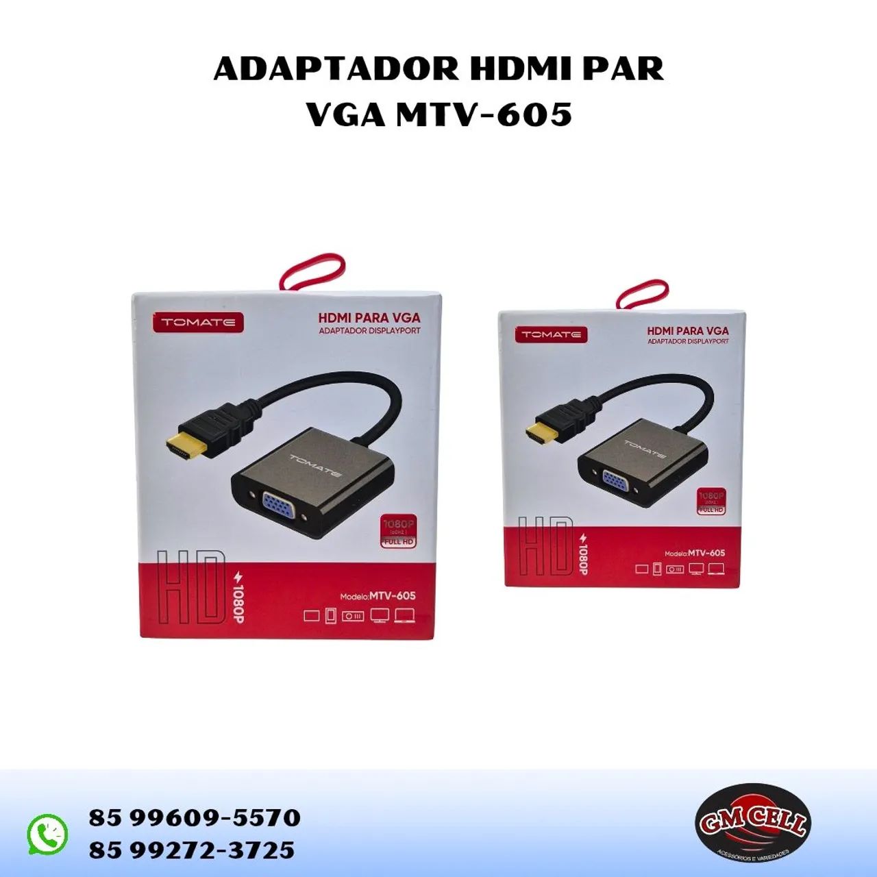 Conversor hdmi para vga tomate