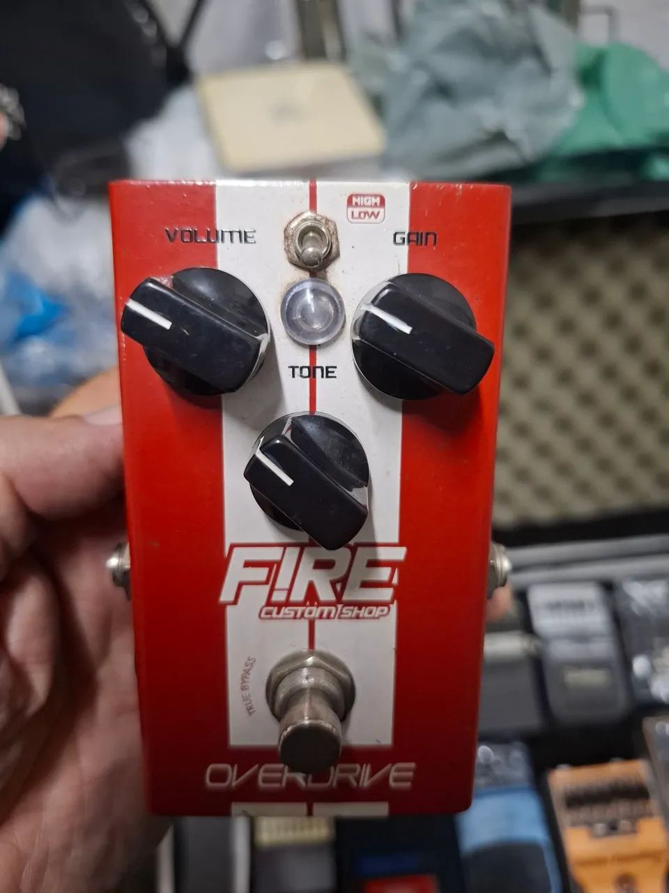 Pedal Overdrive Fire Custom Shop novíssimo. 