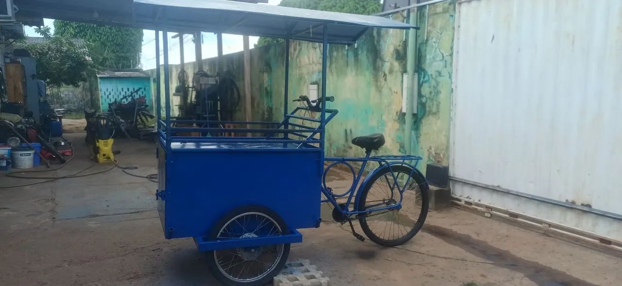 Bicicleta cargueira trabalhar  - Foto 2