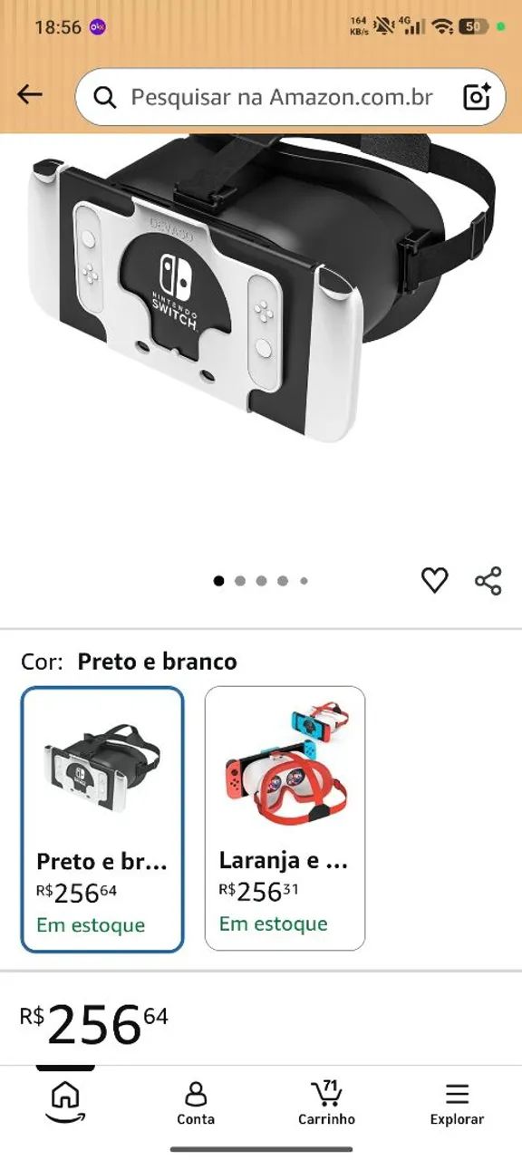 Óculos VR para Nintendo Switch - DEVASO - Foto 5