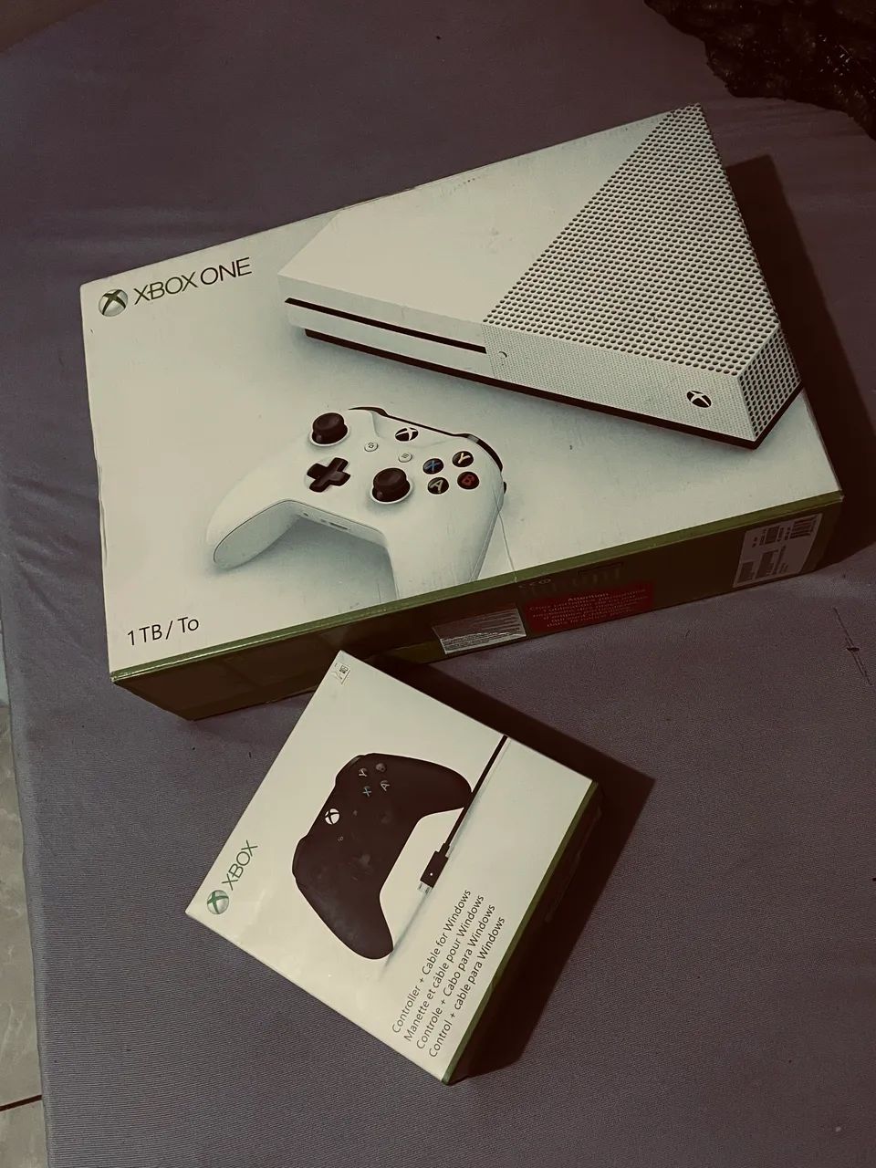 Xbox one na caixa 