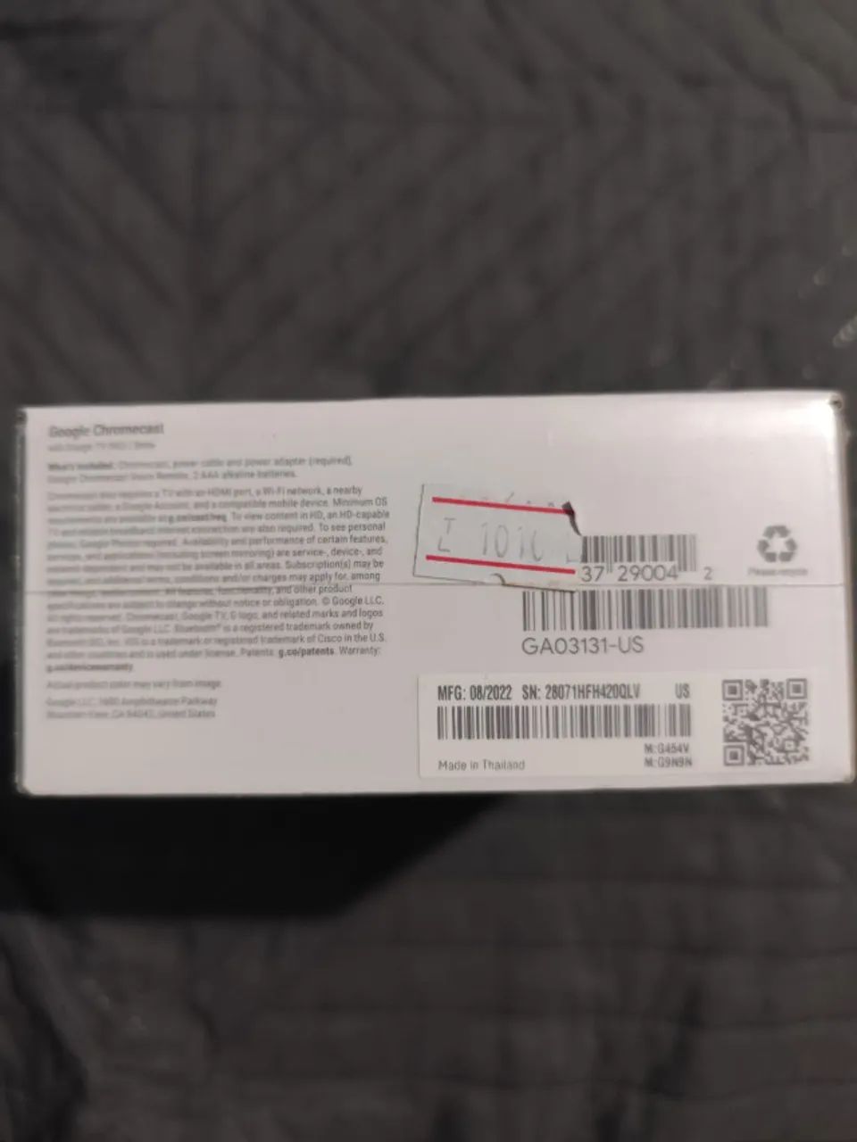Google Chromecast 4ª geração de voz HD 8GB branco com 1.5GB - Foto 2