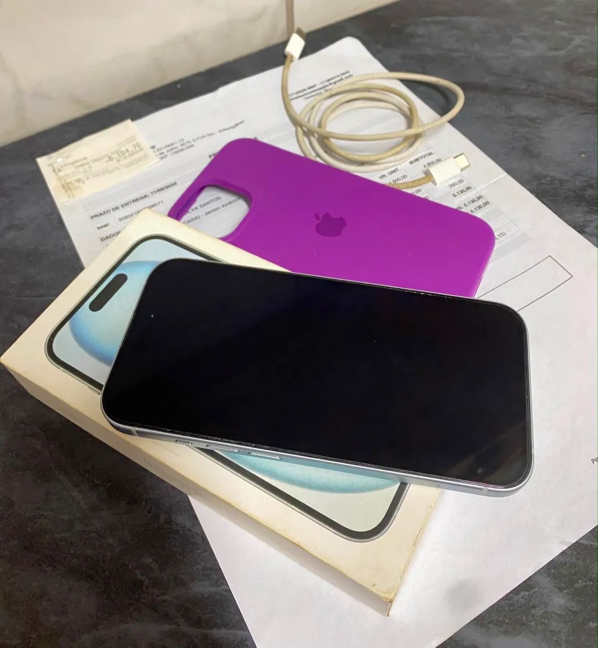 Iphone 15 128gb com nota fiscal e caixa. - Foto 4