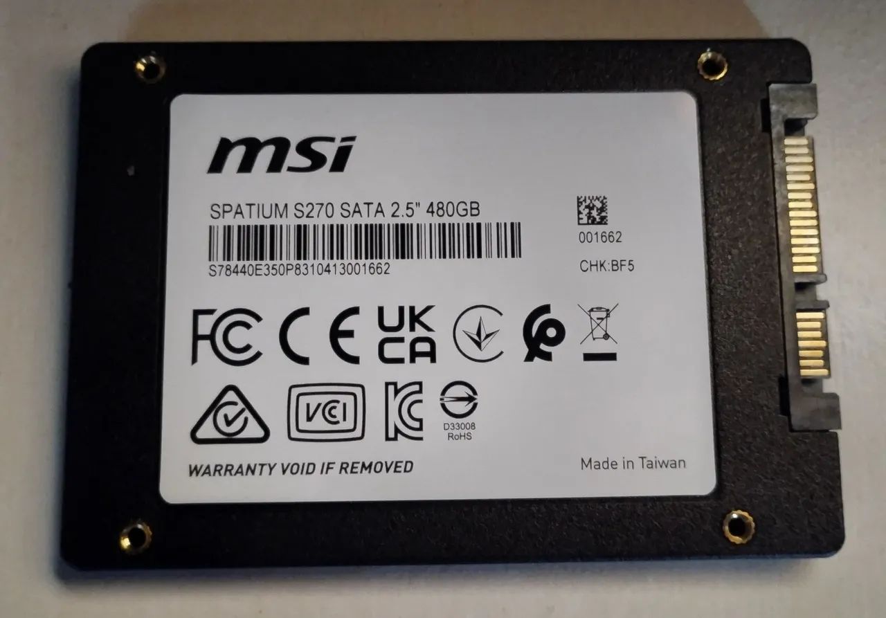 SSD MSI 480gb - Foto 2