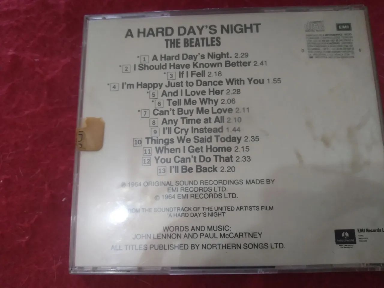 Cd Beatles - A Hard Day's Night - Original De Época - Foto 2