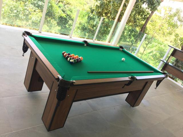 Mesa de Bilhar Cor Imbuia Tecido Verde Tx 4 Pés Modelo FAP4321 - Foto 5