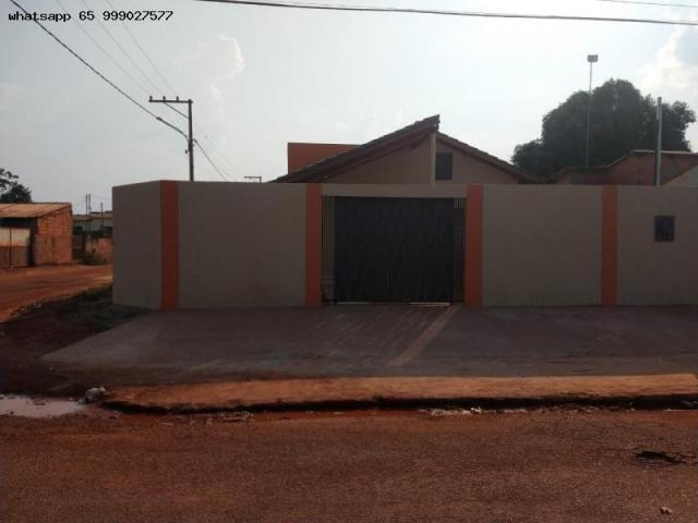Casa para venda em várzea grande, santa isabel, 2 dormitórios, 1 banheiro, 2 vagas