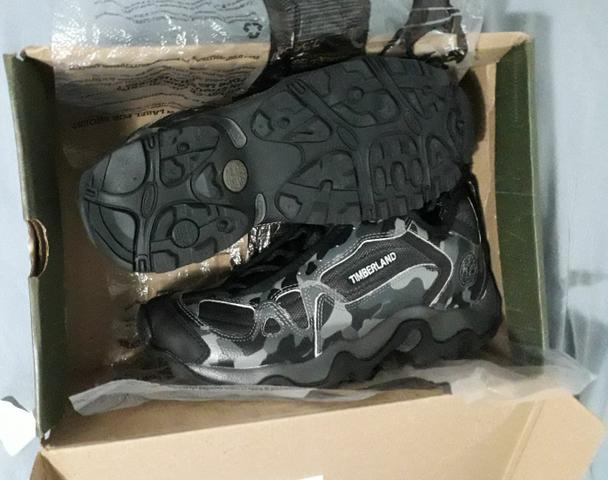 tênis timberland camuflado