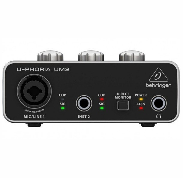 Interface de Audio Behringer Um2 Usb C/ Phantom Power - Produto Novo - Loja Física - Foto 3