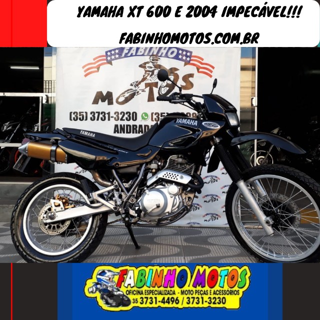 ? YAMAHA XT 600 E 2004 PRETA IMPECÁVEL!!!
