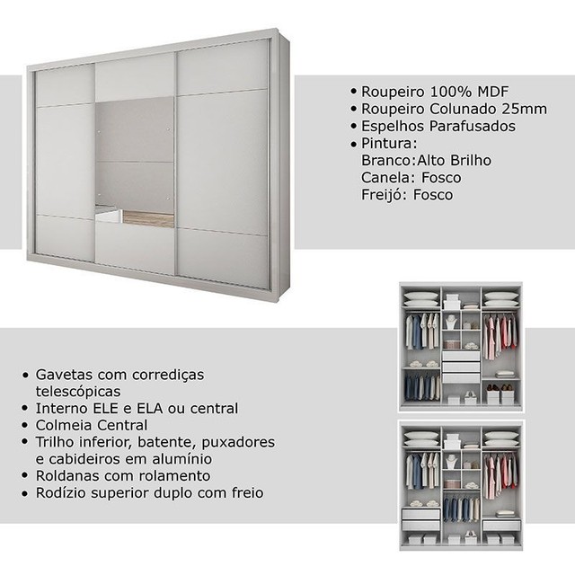 Quarto roupeiro casal 100% MDF - Foto 6