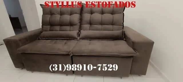 Sofá retrátil inclinável novo 