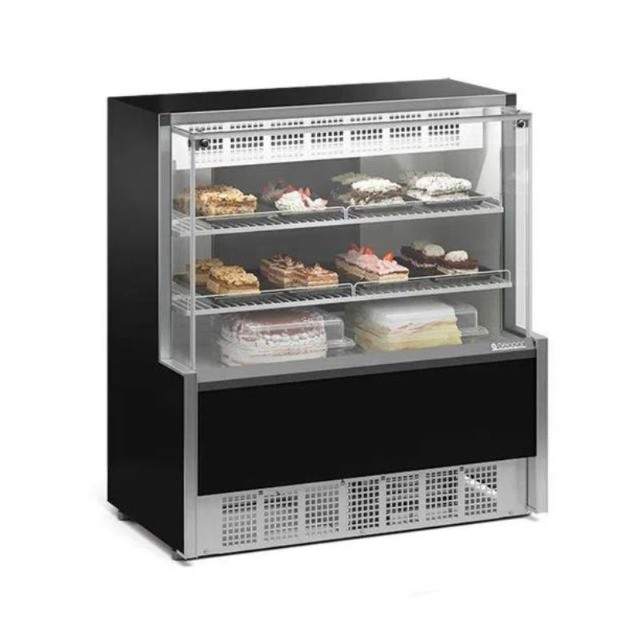 Balcão Para Tortas 1,07m Refrigerado - Dupla Ação - GPEA-110R PR - Gelopar