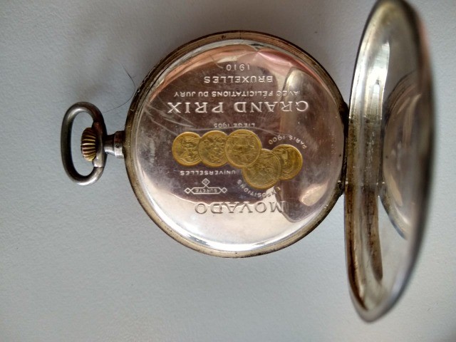 antiguidade/relógio de bolso Movado - Foto 2