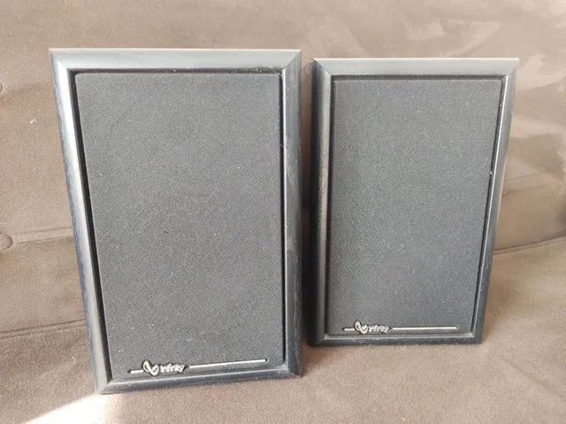 Caixas de som: um par Infinity e  outro JVC422080242789263361