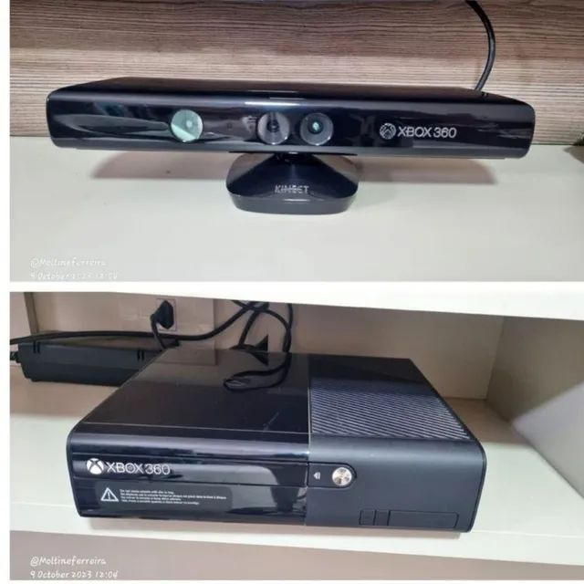 Vendo Xbox 360 com 2 controles, Kinect e 9 jogos - Videogames - Realengo,  Rio de Janeiro 1244723414