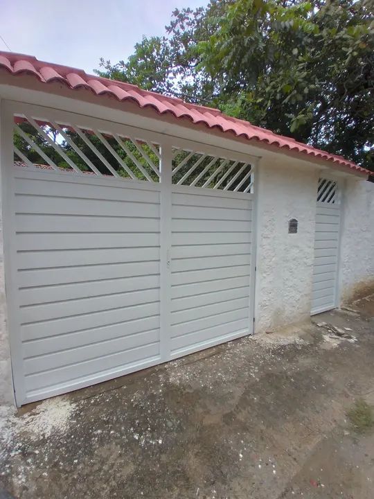 Portão de alumínio branco.  - Foto 6