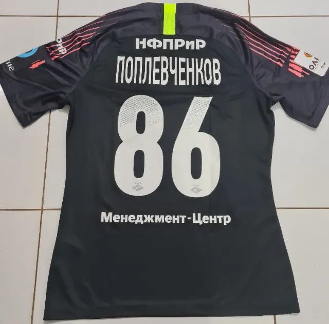 Camisa Goleiro Nike Spartak Moscou Preta Usada em jogo - Foto 2