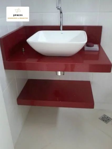 Cozinha Planejada/Lavatório - Mármore Vermelho Estellar (Linha Quartzo) - Foto 6