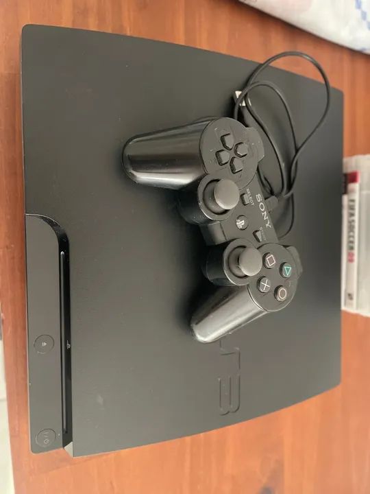 Playstation 3 usado | 1 controle e cabo | Jogos de Brinde