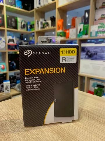 HD Seagate Externo Expansion USB 3.0 1TB Preto - Loja Física 
