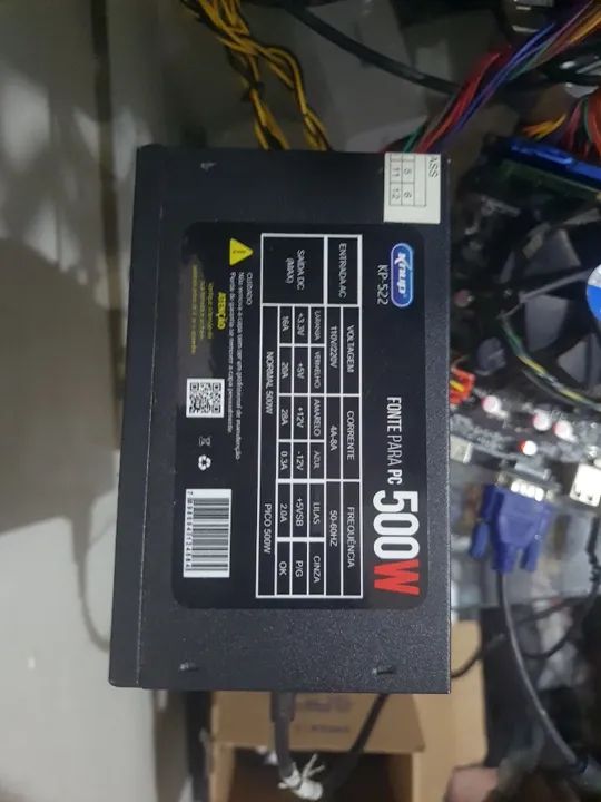 Fonte 500W PC - Garantia. - Foto 2
