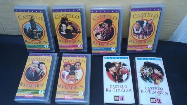 Castelo Rá Tim Bum fitas VHS vídeo, capas e fitas em bom estado, envio qualquer local. - Foto 2