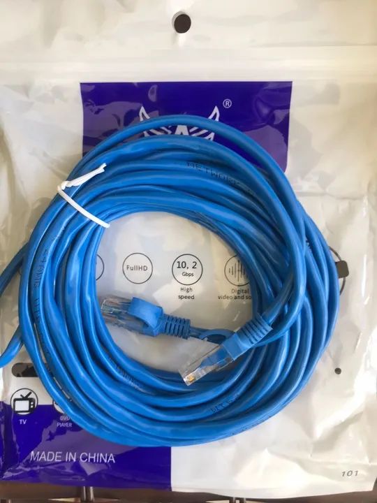 Cabo de Rede LAN Internet/Ethernet Novo (1,5m /2m /5m /10m /15m) Garantia - Foto 3
