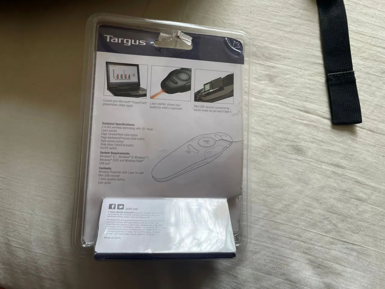 Apresentador Wireless A Laser Targus Amp16us 2.4ghz preto - Foto 2